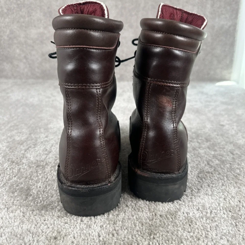 Vintage Danner Men's Yukon Hunting Boots Brown Leather Size 8 D USA Made 60230